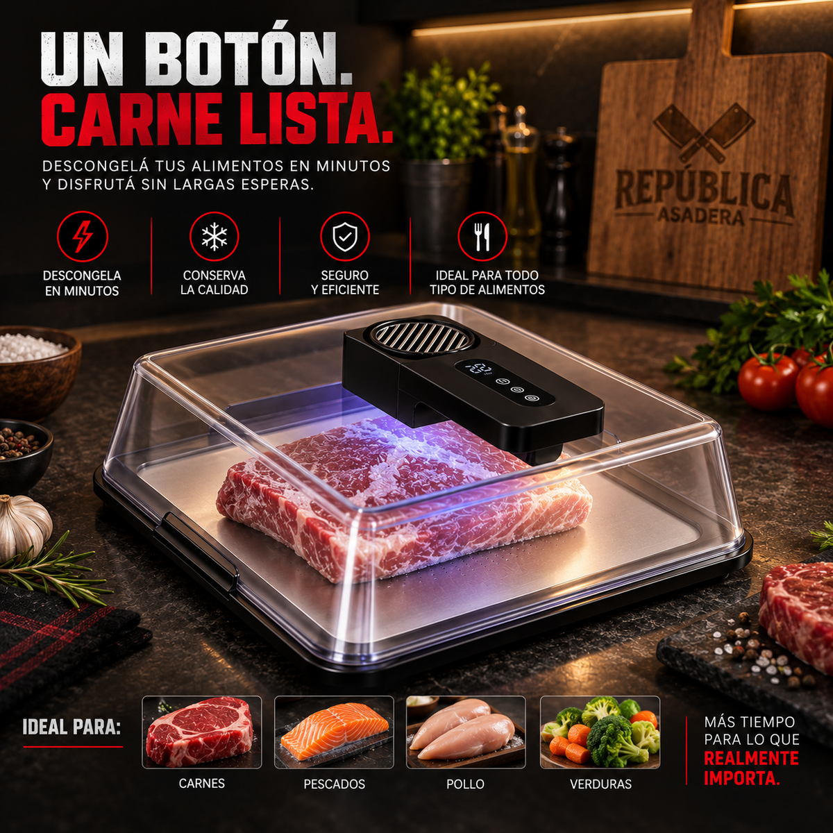 Descongelá tus alimentos en minutos y disfrutá sin largas esperas